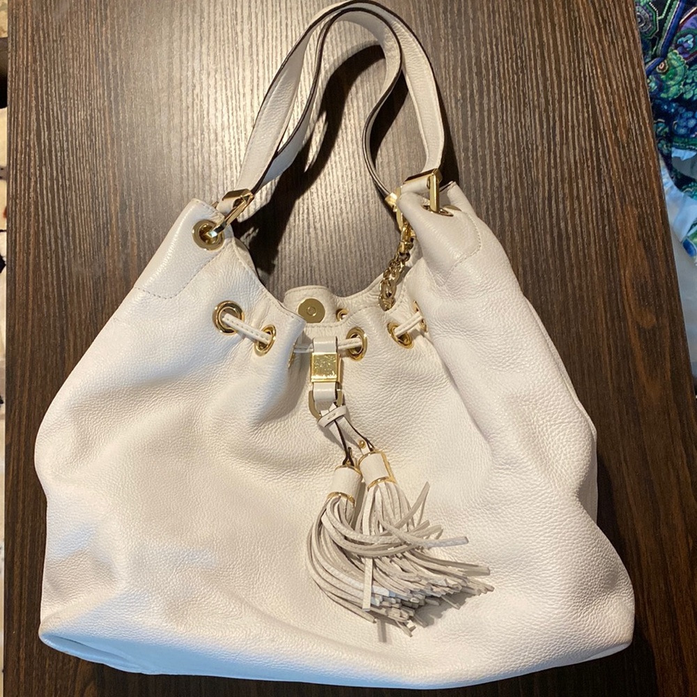 Michael Kors White Shoulder Bag